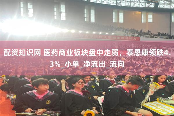 配资知识网 医药商业板块盘中走弱，泰恩康领跌4.3%_小单_净流出_流向